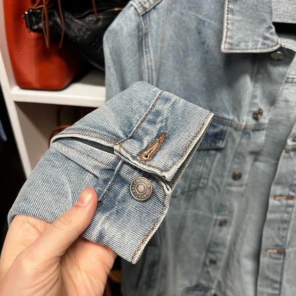 Balenciaga oversized rhinestone Jean jacket. XL - Picture 3 of 10